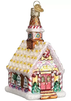 Promo ⌛ Old World ❄ Christmas Glass Blown Ornament Gingerbread Church (#20077) 👍 -Old World Christmas Shop Belk 685