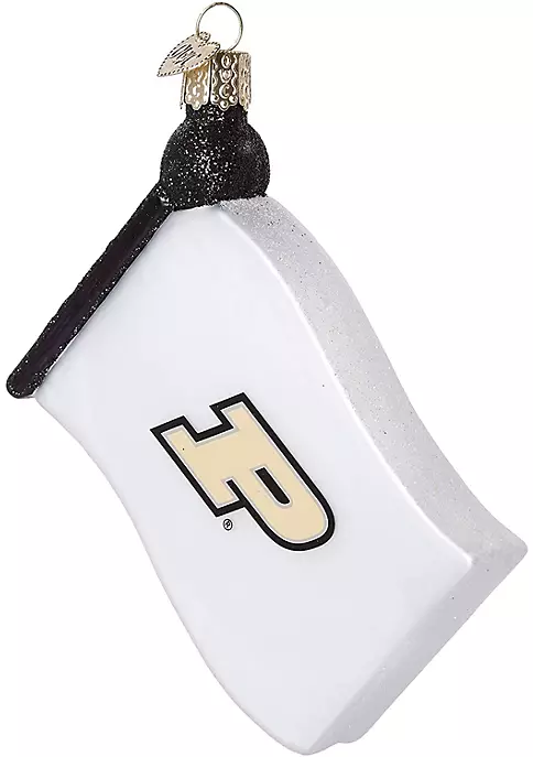 Best Pirce โค๏ธ Old World ๐ Christmas Purdue Flag Glass Blown Ornament ๐ 4 Best Pirce โค๏ธ Old World ๐ Christmas Purdue Flag Glass Blown Ornament ๐ - Image 2