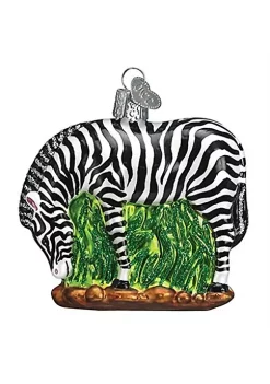 Buy 🎁 Old World 🎄 Christmas Zebra Glass Blown Ornament 🎉 -Old World Christmas Shop Belk 768