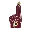 Promo ⌛ Old World 🎁 Christmas Washington Redskins Foam Finger Ornament For 🎁 Christmas Tree 👍 -Old World Christmas Shop Belk 774
