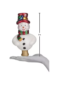 Flash Sale 👏 Old World 🎅 Christmas Glass Blown Tree Ornament, Frosty Tree Top 🎉 -Old World Christmas Shop Belk 788