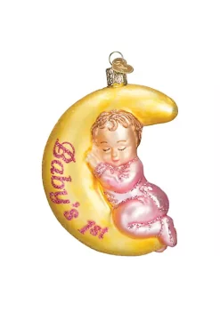 Brand new 🔔 Old World ❄ Christmas Hanging Glass Tree Ornament, Baby's 1st - Dreamtime Girl 🤩