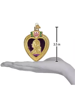 Buy 🧨 Old World 🔔 Christmas Purple Heart Glass Blown Ornament for 🔔 Christmas Tree ✔️ -Old World Christmas Shop Belk 840