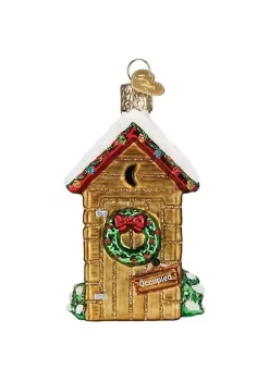 Buy ✔️ Old World 🔔 Christmas Holiday Outhouse Glass Blown Ornament for 🔔 Christmas Tree 😉 -Old World Christmas Shop Belk 854