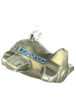Brand new 🔔 Old World 🔔 Christmas Glass Blown Tree Ornament, Airplane 👍 -Old World Christmas Shop Belk 882