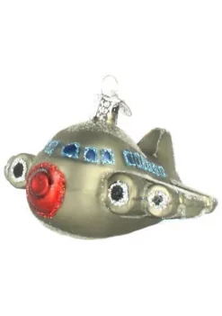 Brand new 🔔 Old World 🔔 Christmas Glass Blown Tree Ornament, Airplane 👍 -Old World Christmas Shop Belk 883