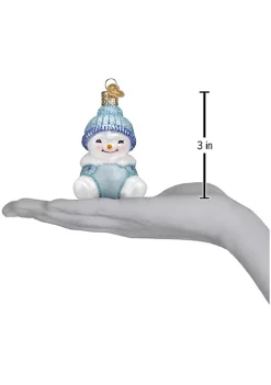 Cheapest 👏 Old World 🎄 Christmas Snow Baby BOY Ornament, Cheerful White 👍 -Old World Christmas Shop Belk 892