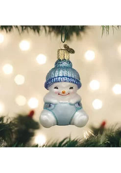 Cheapest 👏 Old World 🎄 Christmas Snow Baby BOY Ornament, Cheerful White 👍 -Old World Christmas Shop Belk 893