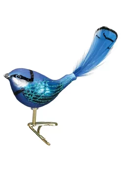 Deals 🛒 Old World 🎄 Christmas Bird ⌚ Watcher Collection Glass Blown Ornaments, Fairy Wren 😍