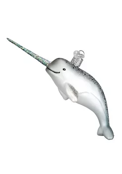 Budget 😉 Old World 🎄 Christmas Hanging Glass Tree Ornament, Narwhal 🛒 -Old World Christmas Shop Belk 918