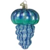 Hot Sale 🛒 Old World 🎁 Christmas Blue Jellyfish Glass Blown Ornament for 🎁 Christmas Tree 🤩 -Old World Christmas Shop Belk 941