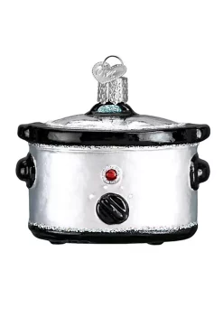 Outlet 👍 Old World 🎄 Christmas Slow Cooker Blown Glass 🎄 Christmas Ornament New with Box 👍 -Old World Christmas Shop Belk 980