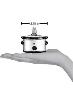 Outlet 👍 Old World 🎄 Christmas Slow Cooker Blown Glass 🎄 Christmas Ornament New with Box 👍 -Old World Christmas Shop Belk 981