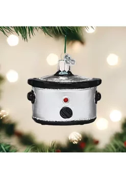 Outlet 👍 Old World 🎄 Christmas Slow Cooker Blown Glass 🎄 Christmas Ornament New with Box 👍 -Old World Christmas Shop Belk 982