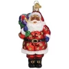 Best deal 🧨 Old World 🔔 Christmas Glass Blown Tree Ornament, Jolly African American Santa 🥰 -Old World Christmas Shop Belk 984
