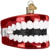 Brand new ❤️ Old World 🎁 Christmas Glass Blown Tree Ornament, Wind Up Teeth 😀 -Old World Christmas Shop Belk 997